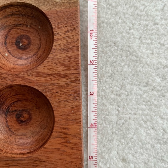 Gorgeous teakwood decor item. Multiple uses- olive tray. Small jewelry i… - Picture 7 of 7